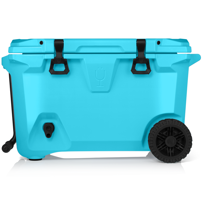 Br Tank 55-Quart Rolling Cooler | Electric Blue - Bright Party