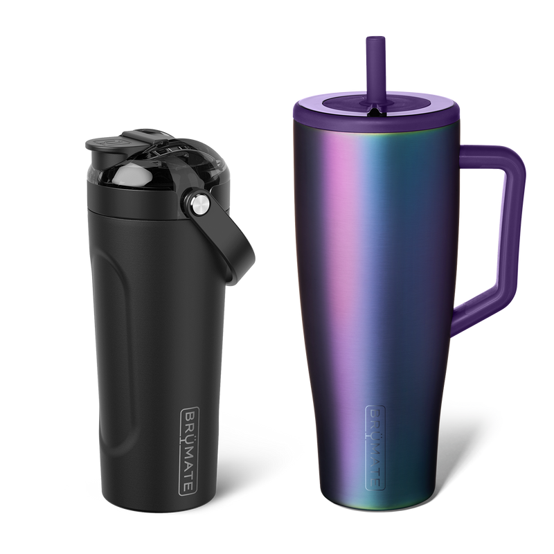 Shake + Glow Bundle | Dark Aura & Matte Black | 40oz/25oz - Essential Flavor-Bundle