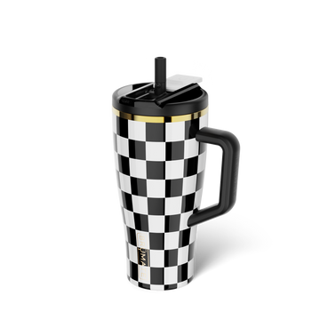 Era Flip 30oz | Black & White Checker - Clean Tumbler