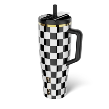 Era Flip 40oz | Black & White Checker - Classic Hydration-Ready