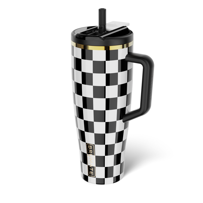 Era Flip 40oz | Black & White Checker - Classic Hydration-Ready