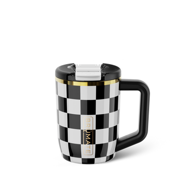 Muv 15oz | Black & White Checker - Durable Cocktail