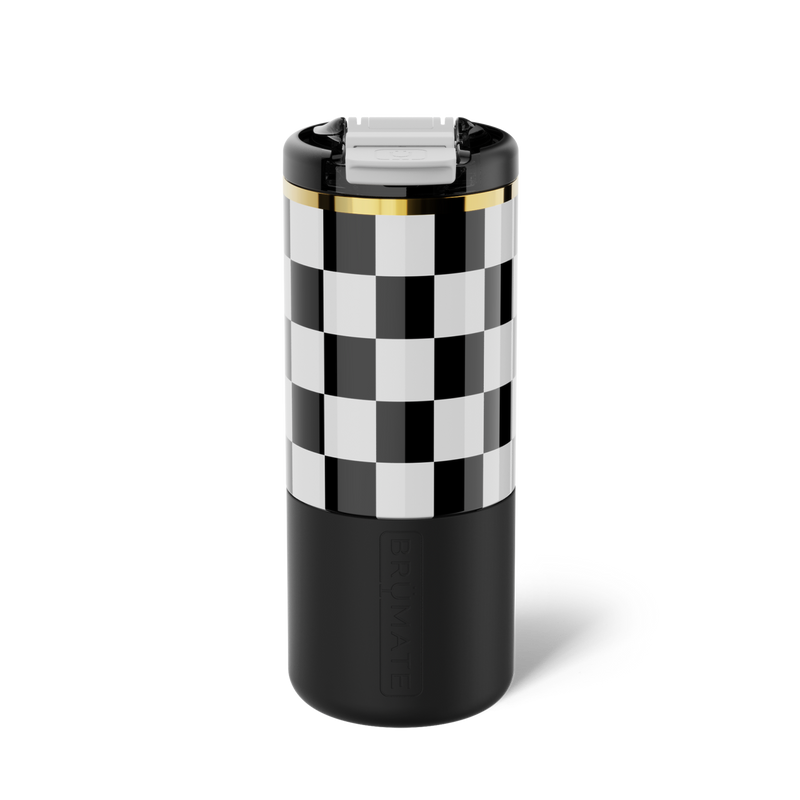 Strova 18oz | Black & White Checker - Journey Drink