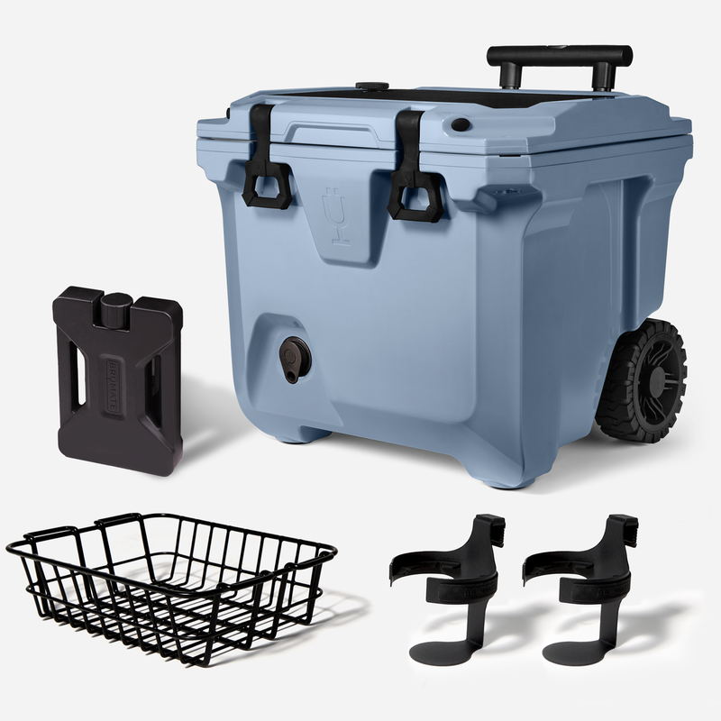 Br Tank 35-Quart Ultimate Day Trip Cooler Bundle | Denim - On-the-Go Sip-Set