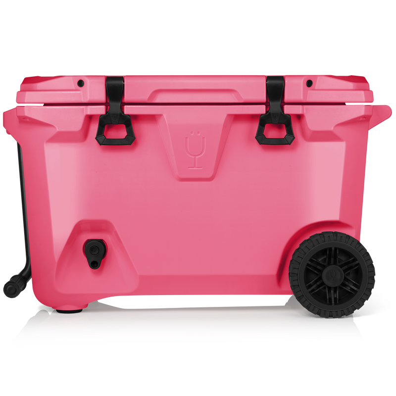 Br Tank 55-Quart Rolling Cooler | Neon Pink - Patio Camp