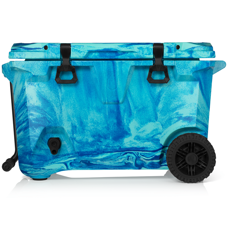 Br Tank 55-Quart Rolling Cooler | Ocean Swirl - Camp Storage